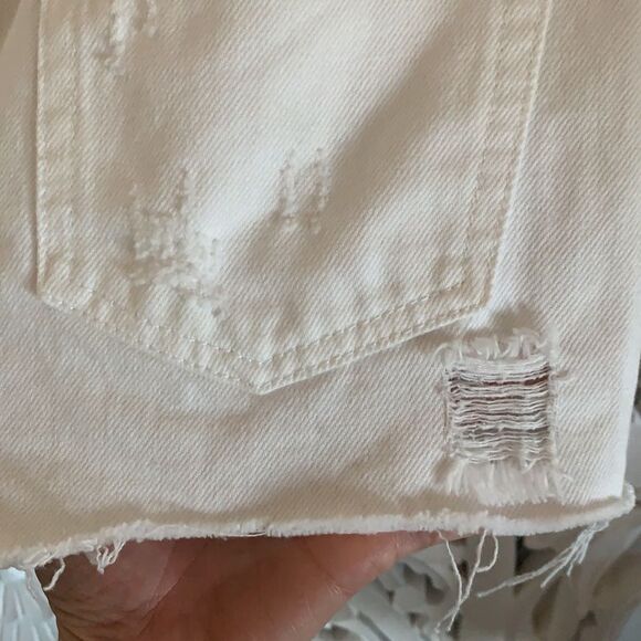 Free People Sophia White Denim Short - Picture 10 of 12